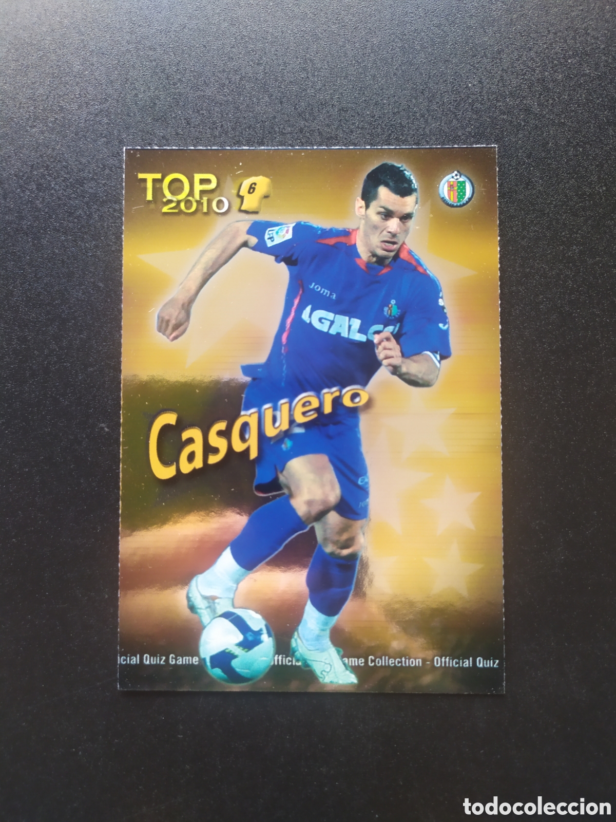 Cromos de f&uacute;tbol: Mundicromo fichas Liga 2009 2010 09 10 Casquero top brillo dorado n&deg; 593 Getafe