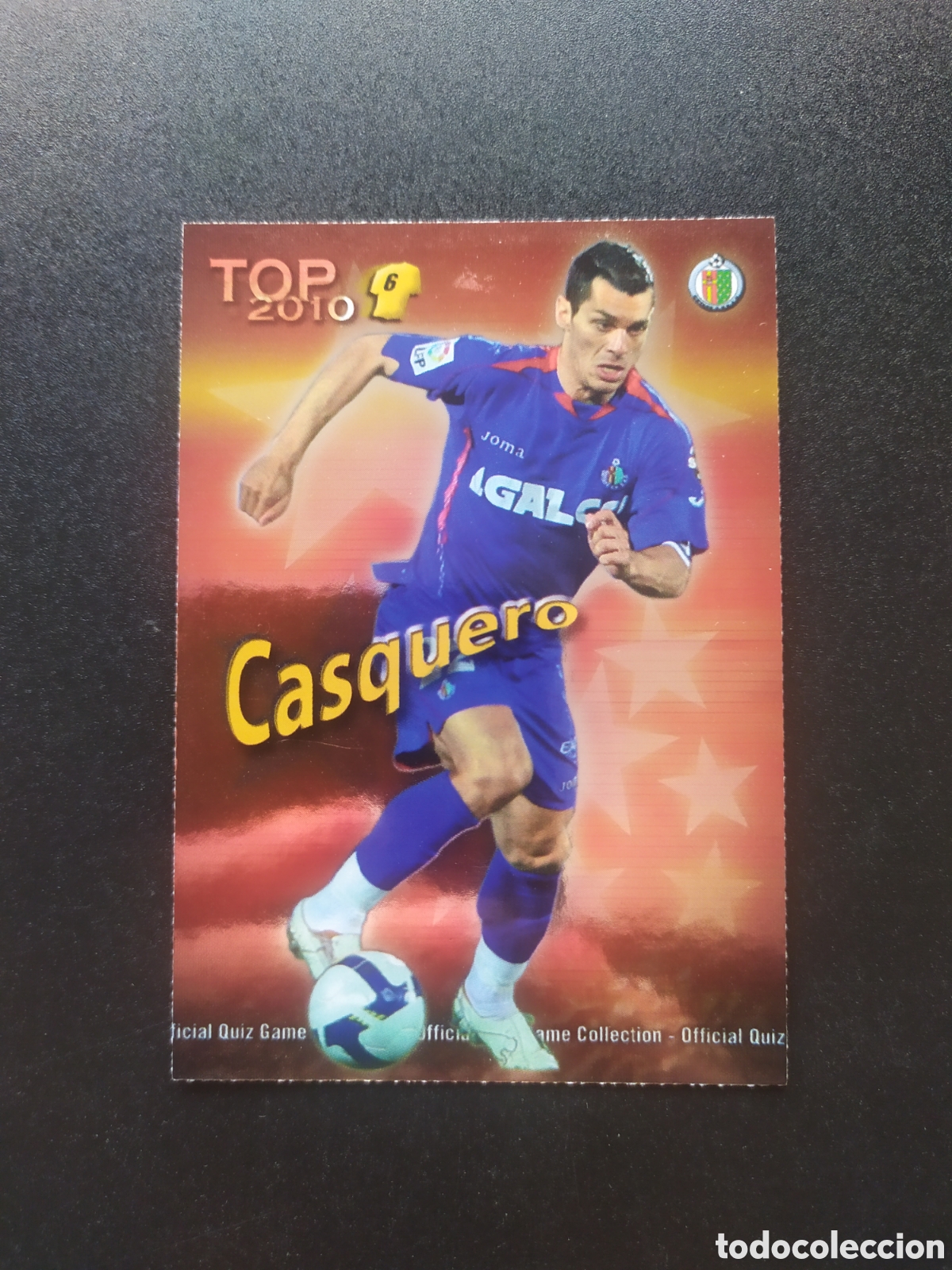 Cromos de f&uacute;tbol: Mundicromo fichas Liga 2009 2010 09 10 Casquero top brillo rojo n&deg; 563 Getafe