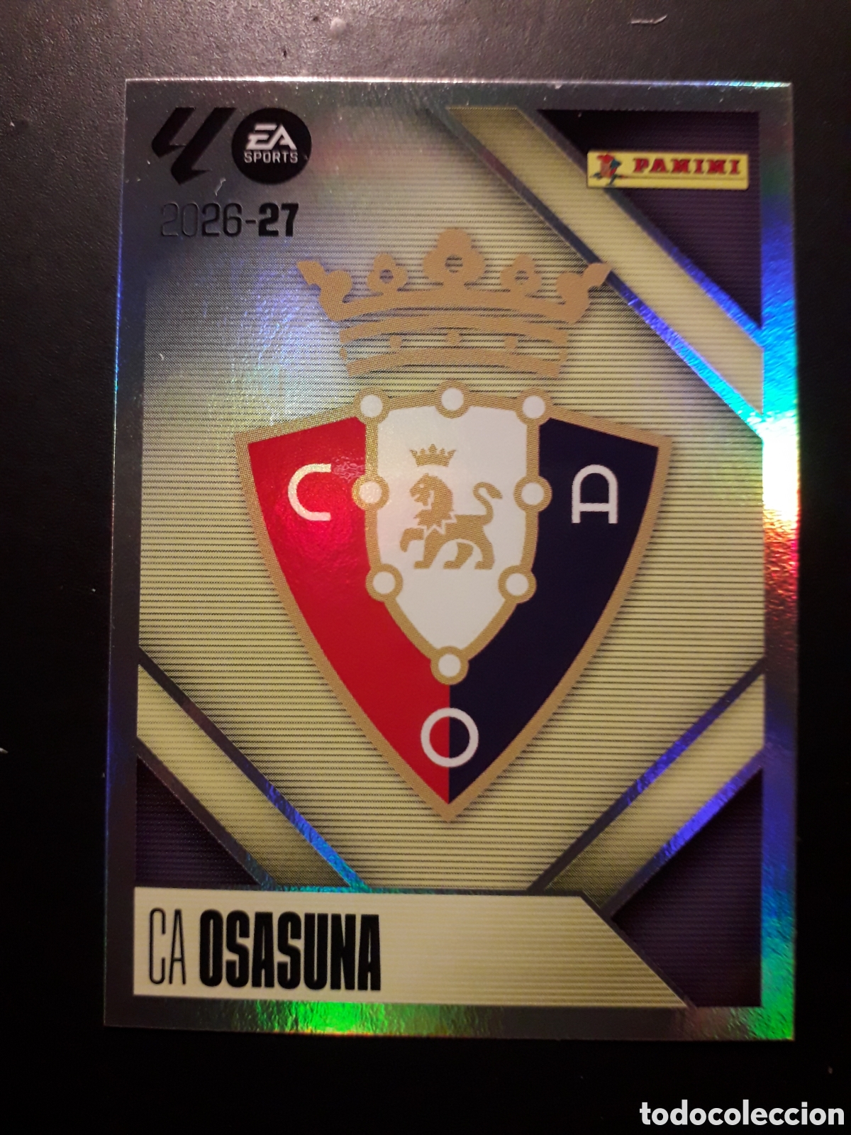 Cromos de f&uacute;tbol: ESCUDO OSASUNA N&deg; 1 ED ESTE 2026 2027 26 27 SIN PEGAR PEDIDO M&Iacute;NIMO 3&euro;