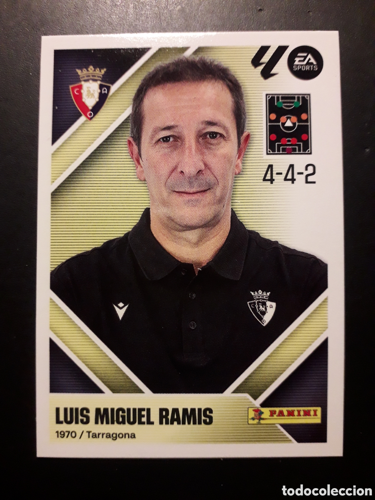Cromos de f&uacute;tbol: LUIS MIGUEL RAMIS OSASUNA N&deg; 2 ED ESTE 2026 2027 26 27 SIN PEGAR PEDIDO M&Iacute;NIMO 3&euro;