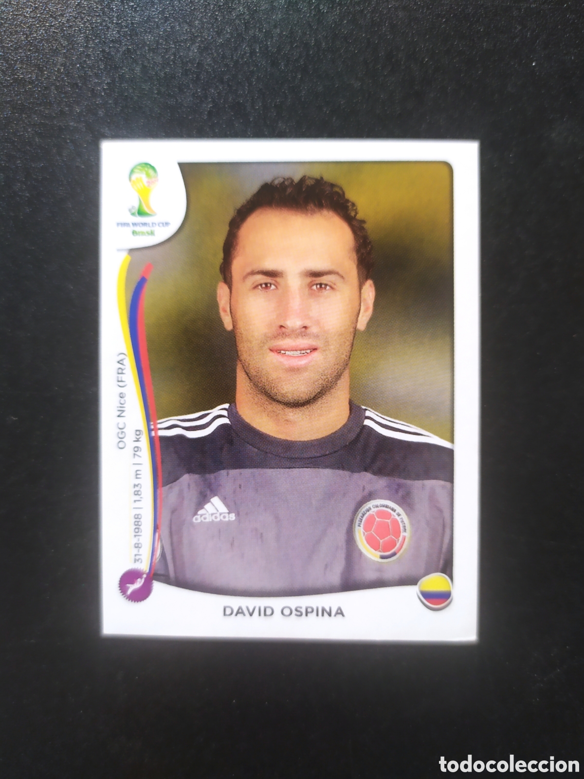 Cromos de f&uacute;tbol: Mundial FIFA Brasil 2014 Panini Ospina n&deg; 186 Colombia