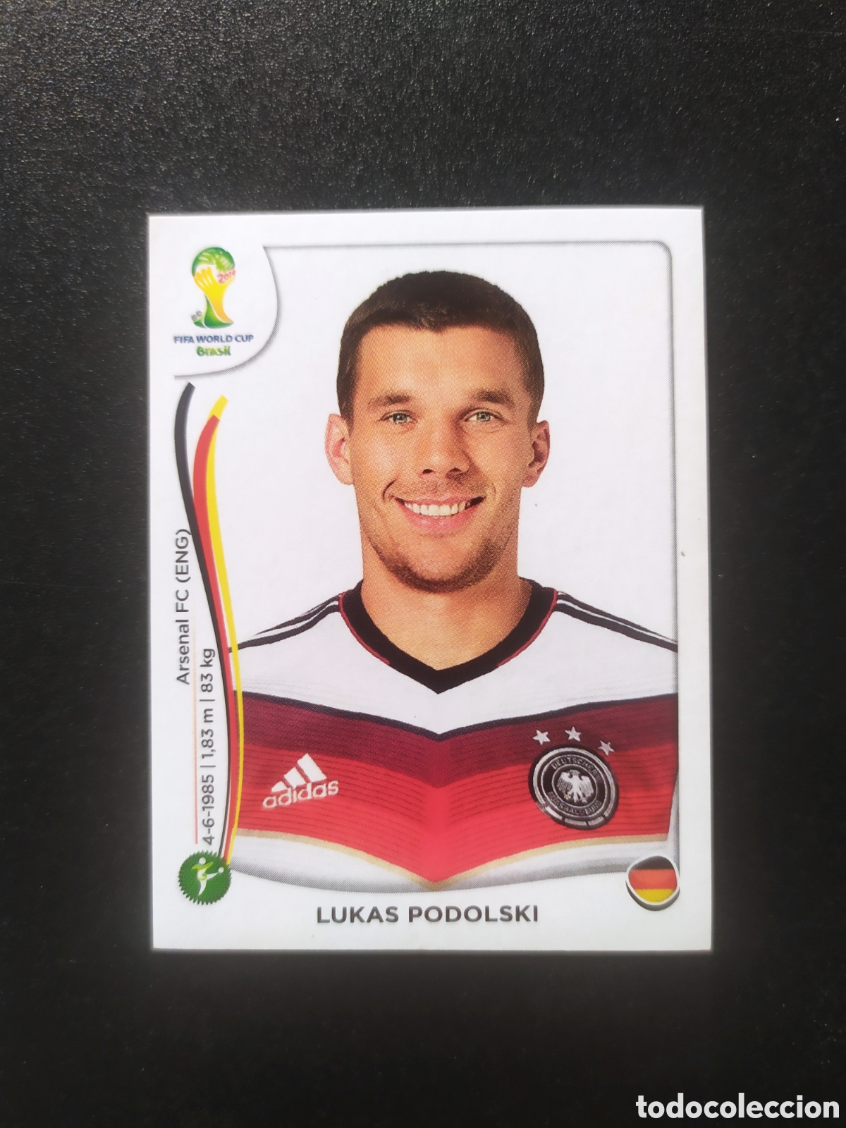 Cromos de f&uacute;tbol: Mundial FIFA Brasil 2014 Panini Podolski n&deg; 504 Alemania