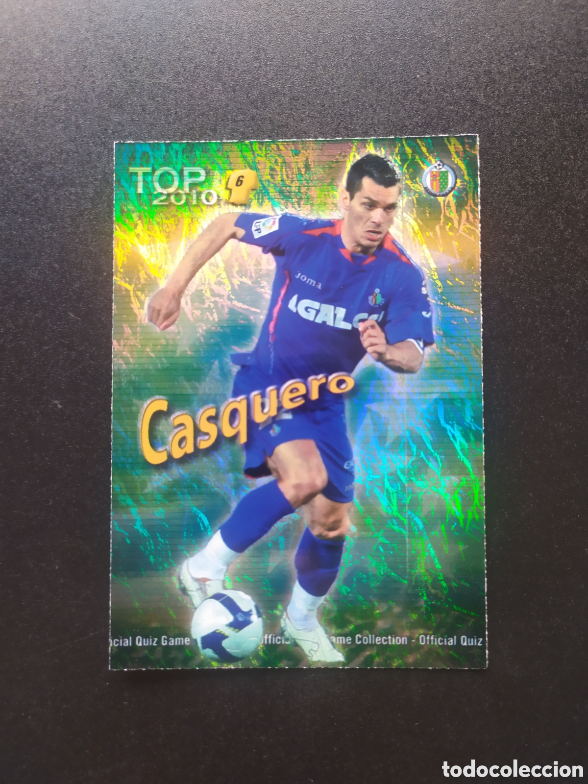 Cromos de f&uacute;tbol: Mundicromo fichas Liga 2009 2010 09 10 Casquero top brillo verde n&deg; 593 Getafe