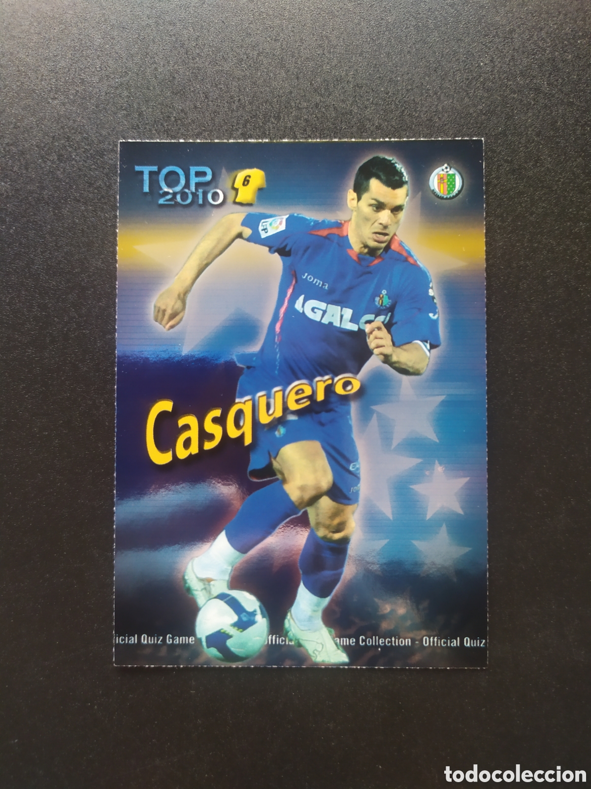 Cromos de f&uacute;tbol: Mundicromo fichas Liga 2009 2010 09 10 Casquero top brillo azul n&deg; 593 Getafe