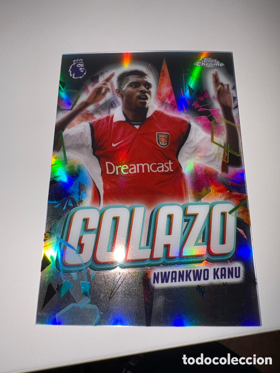 Cromos de f&uacute;tbol: 2026 Topps Chrome Premier League Golazo Nwankwo Kanu Arsenal
