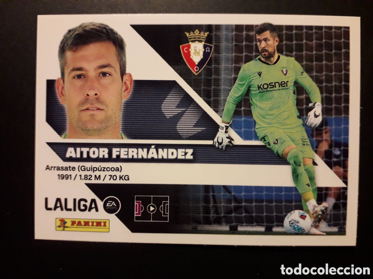 Cromos de f&uacute;tbol: AITOR FERN&Aacute;NDEZ OSASUNA N&deg; 4 ED ESTE 2026 2027 26 27 SIN PEGAR PEDIDO M&Iacute;NIMO 3&euro;