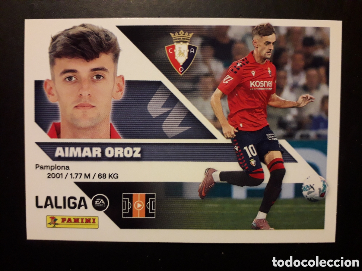 Cromos de f&uacute;tbol: AIMAR OROZ OSASUNA N&deg; 15 ED ESTE 2026 2027 26 27 SIN PEGAR PEDIDO M&Iacute;NIMO 3&euro;