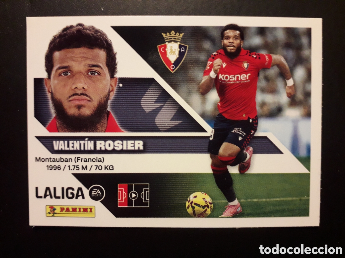 Cromos de f&uacute;tbol: ROSIER OSASUNA N&deg; 5A ED ESTE 2026 2027 26 27 SIN PEGAR PEDIDO M&Iacute;NIMO 3&euro;