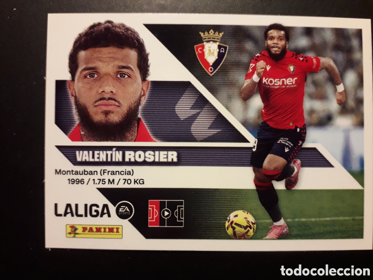 Cromos de f&uacute;tbol: ROSIER OSASUNA N&deg; 5A ED ESTE 2026 2027 26 27 SIN PEGAR PEDIDO M&Iacute;NIMO 3&euro;