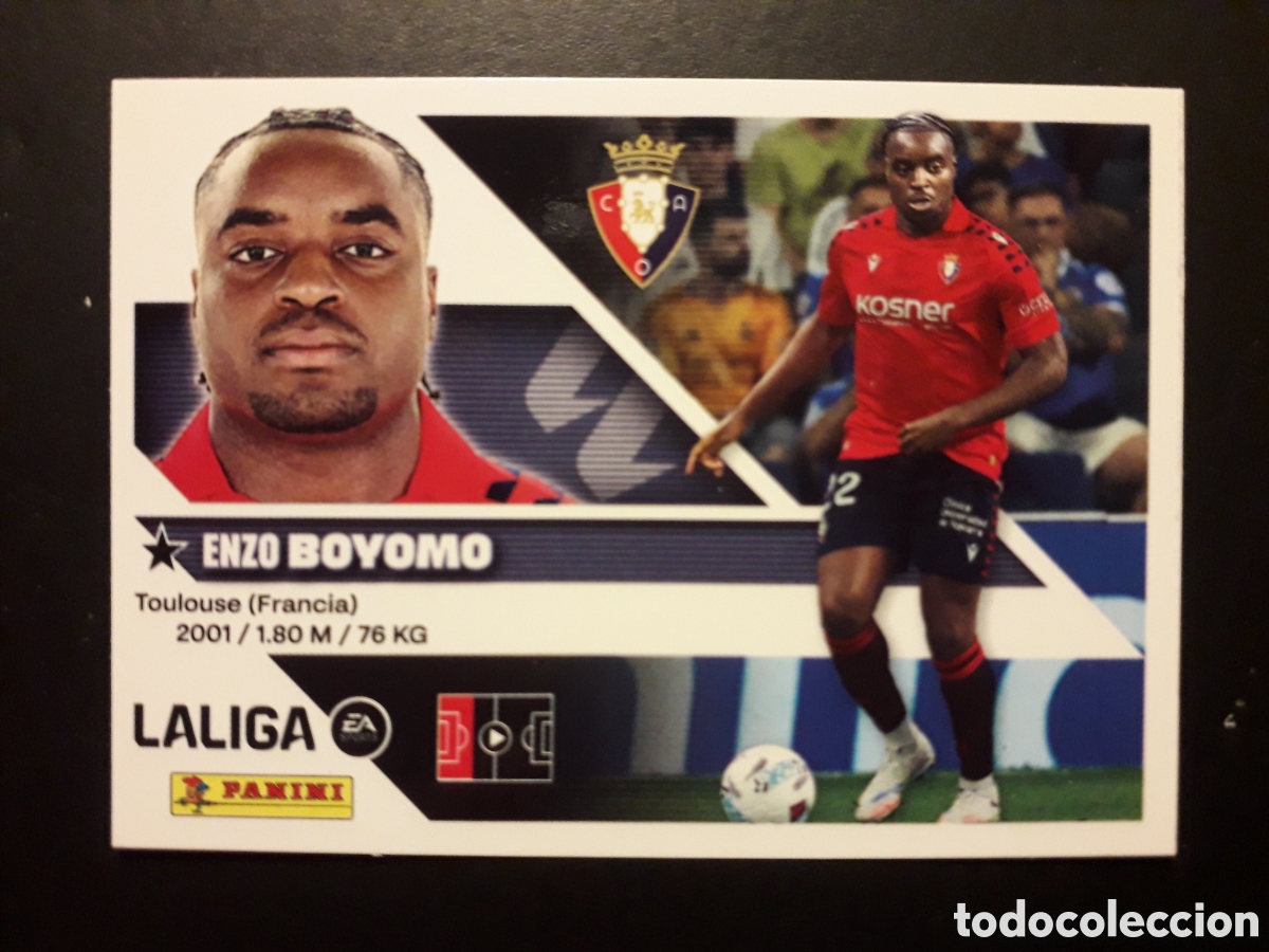 Cromos de f&uacute;tbol: BOYOMO OSASUNA N&deg; 6 ED ESTE 2026 2027 26 27 SIN PEGAR PEDIDO M&Iacute;NIMO 3&euro;