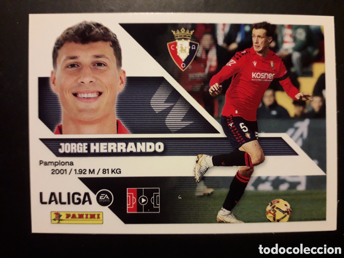Cromos de f&uacute;tbol: HERNANDO OSASUNA N&deg; 7 ED ESTE 2026 2027 26 27 SIN PEGAR PEDIDO M&Iacute;NIMO 3&euro;.