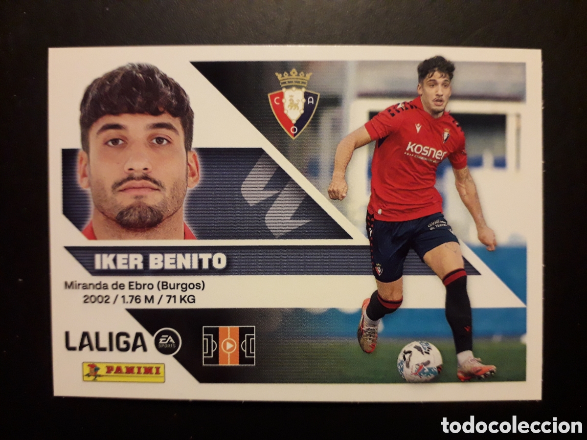 Cromos de f&uacute;tbol: IKER BENITO OSASUNA N&deg; 16 ED ESTE 2026 2027 26 27 SIN PEGAR PEDIDO M&Iacute;NIMO 3&euro;