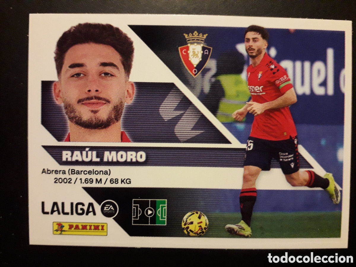Cromos de f&uacute;tbol: RA&Uacute;L MORO OSASUNA N&deg; 17 ED ESTE 2026 2027 26 27 SIN PEGAR PEDIDO M&Iacute;NIMO 3&euro;