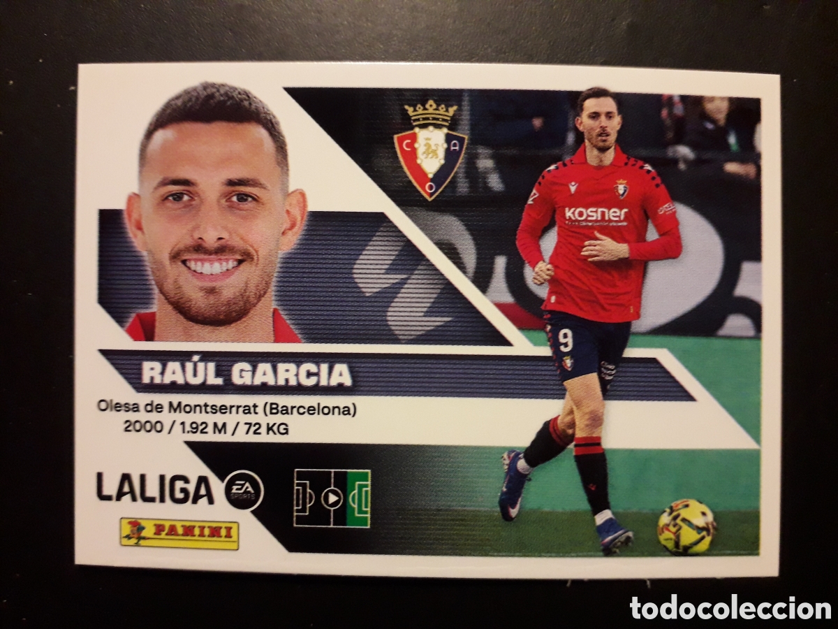 Cromos de f&uacute;tbol: RA&Uacute;L GARC&Iacute;A OSASUNA N&deg; 18 ED ESTE 2026 2027 26 27 SIN PEGAR PEDIDO M&Iacute;NIMO 3&euro;