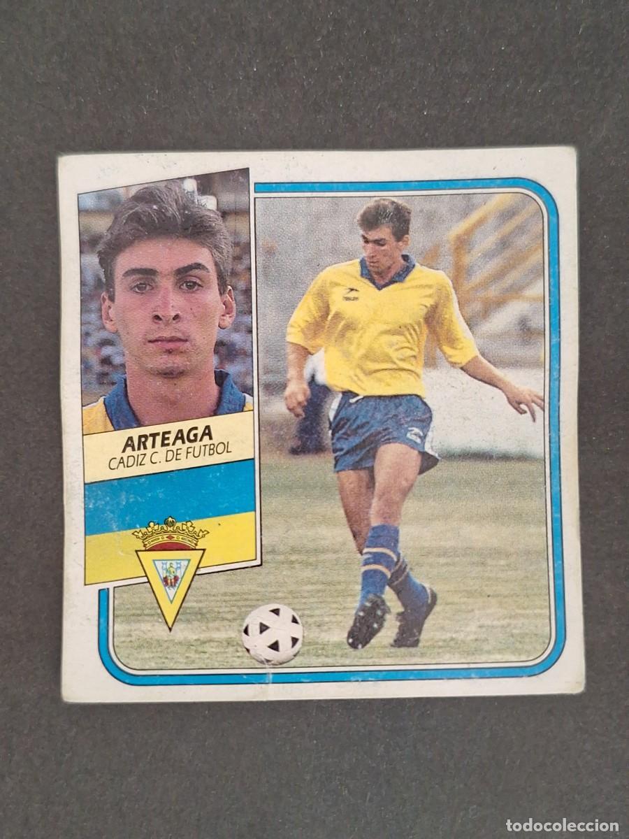 Cromos de f&uacute;tbol: L3 ARTEAGA CADIZ C. F. COLOCA LIGA ESTE 1989 1990 89 90 DESPEGADO RECUPERADO