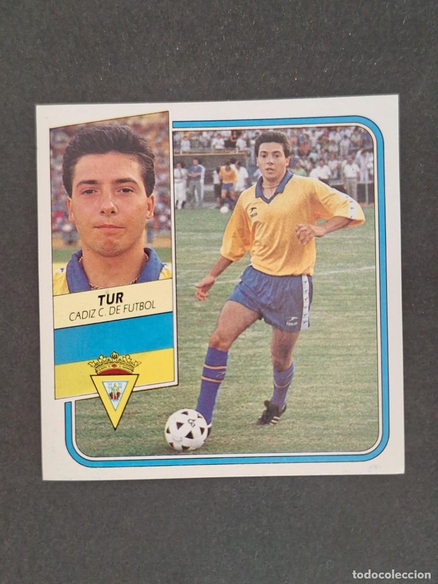 Cromos de f&uacute;tbol: L3 TUR CADIZ C. F. COLOCA LIGA ESTE 1989 1990 89 90 DESPEGADO RECUPERADO