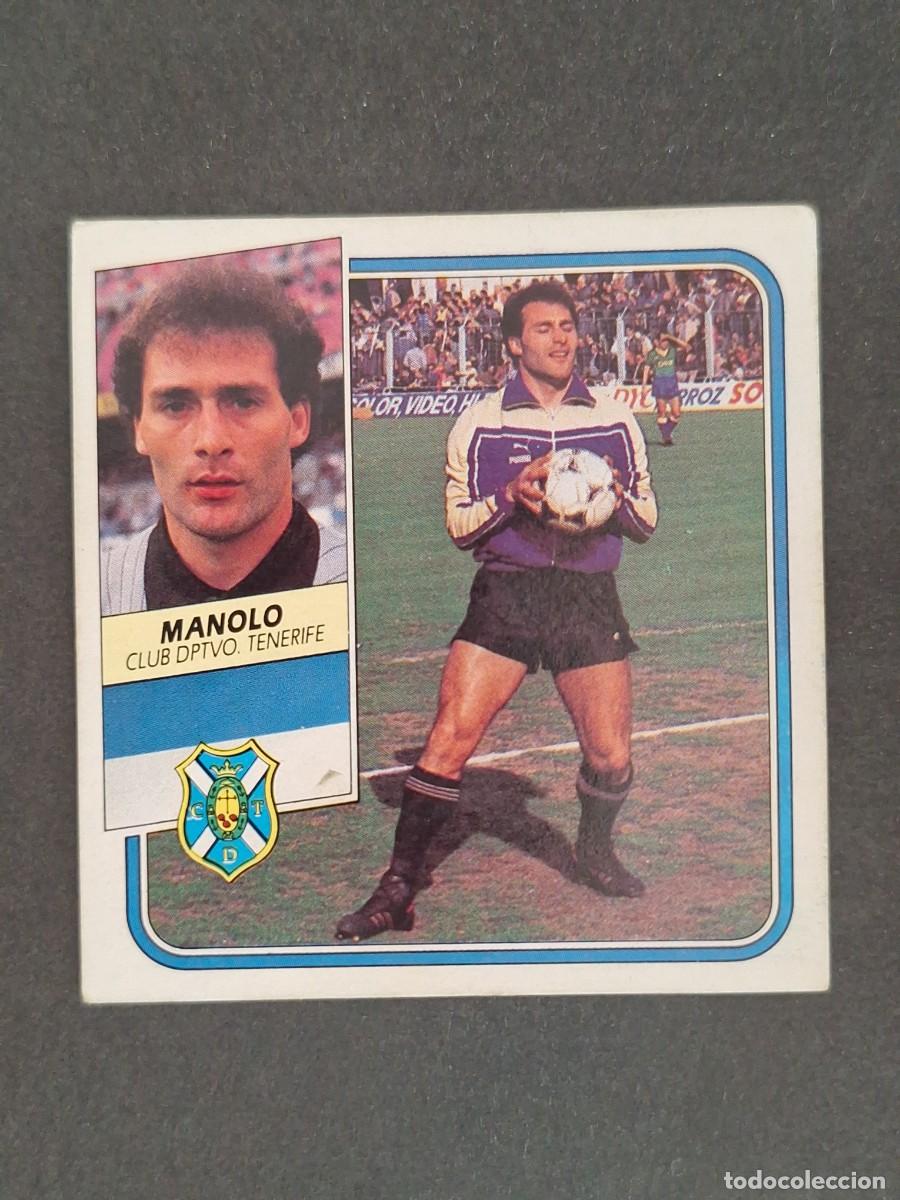 Cromos de f&uacute;tbol: L3 MANOLO C. D. TENERIFE COLOCA LIGA ESTE 1989 1990 89 90 DESPEGADO RECUPERADO