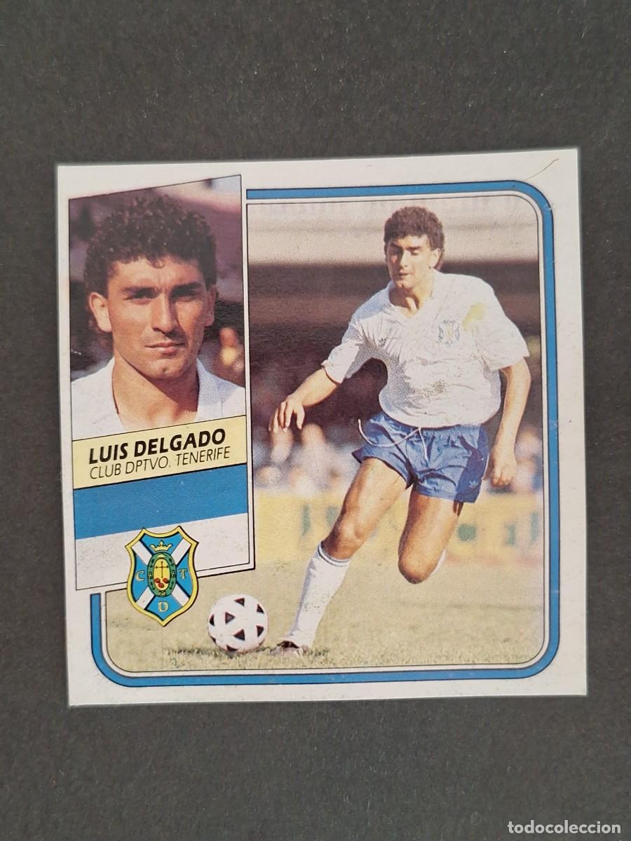Cromos de f&uacute;tbol: L3 LUIS DELGADO C. D. TENERIFE COLOCA LIGA ESTE 1989 1990 89 90 DESPEGADO RECUPERADO
