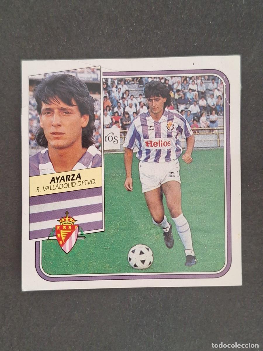Cromos de f&uacute;tbol: L3 AYARZA REAL VALLADOLID COLOCA LIGA ESTE 1989 1990 89 90 DESPEGADO RECUPERADO