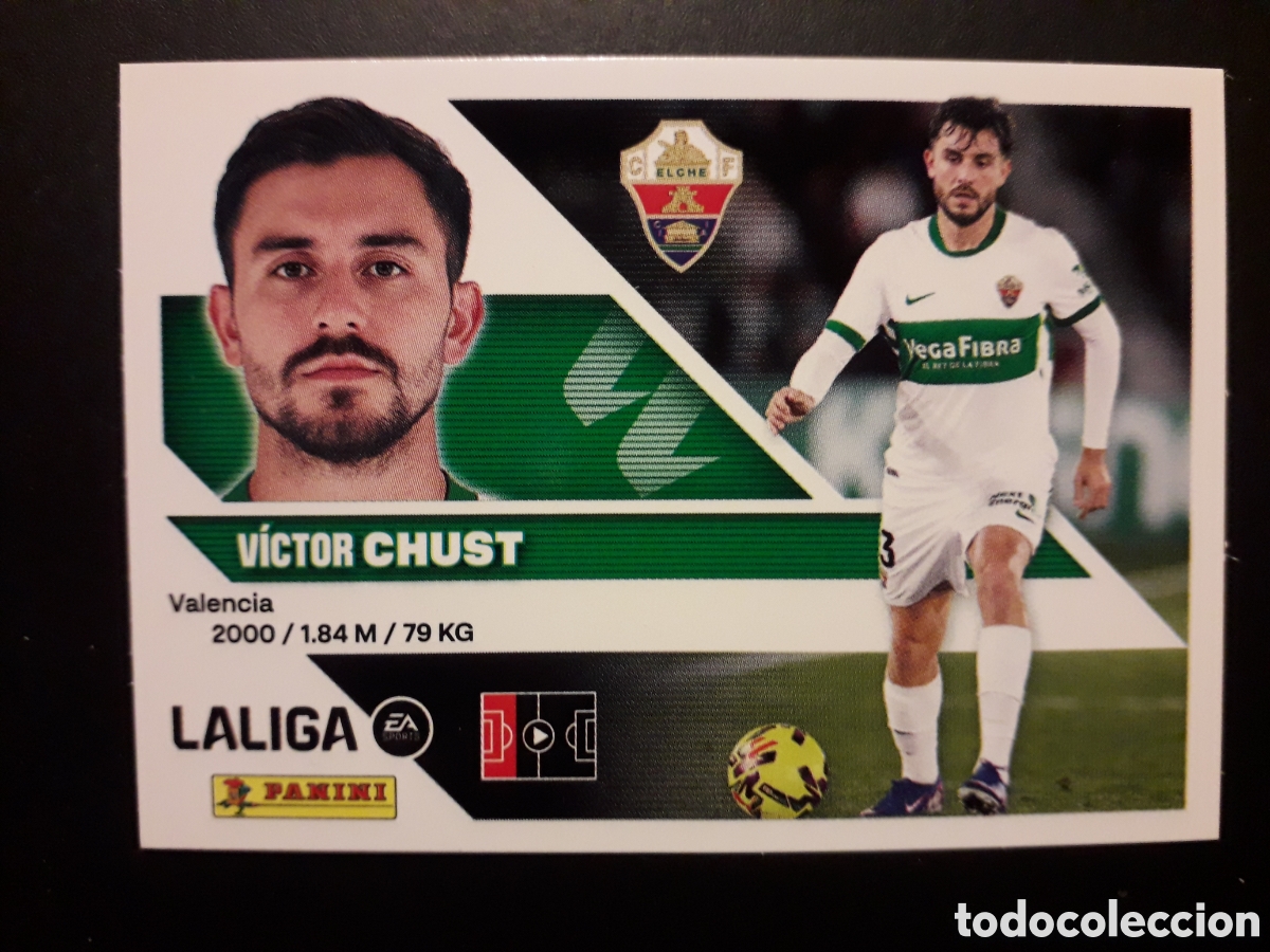 Cromos de f&uacute;tbol: CHUST ELCHE N&deg; 6 ED ESTE 2026 2027 26 27 SIN PEGAR PEDIDO M&Iacute;NIMO 3&euro;