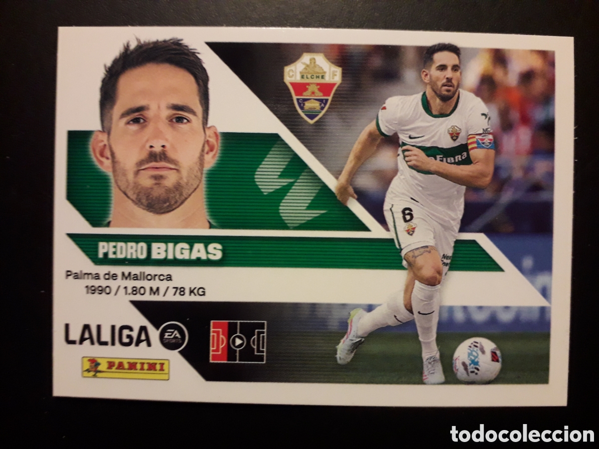 Cromos de f&uacute;tbol: BIGAS ELCHE N&deg; 7 ED ESTE 2026 2027 26 27 SIN PEGAR PEDIDO M&Iacute;NIMO 3&euro;