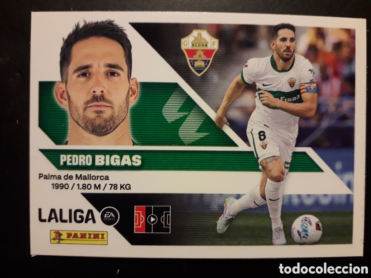 Cromos de f&uacute;tbol: BIGAS ELCHE N&deg; 7 ED ESTE 2026 2027 26 27 SIN PEGAR PEDIDO M&Iacute;NIMO 3&euro;