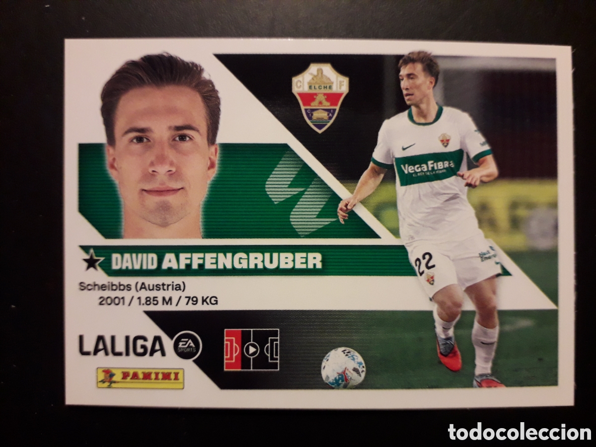 Cromos de f&uacute;tbol: AFFENGRUBER ELCHE N&deg; 8 ED ESTE 2026 2027 26 27 SIN PEGAR PEDIDO M&Iacute;NIMO 3&euro;
