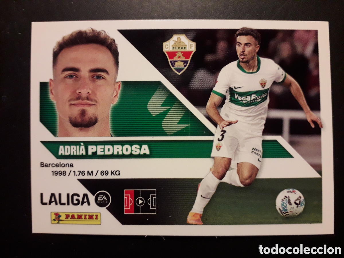 Cromos de f&uacute;tbol: PEDROSA ELCHE N&deg; 9A ED ESTE 2026 2027 26 27 SIN PEGAR PEDIDO M&Iacute;NIMO 3&euro;