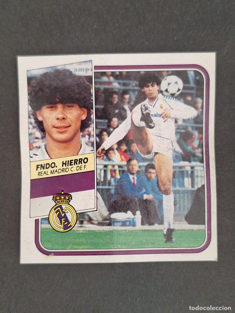 Cromos de f&uacute;tbol: L3 FERNANDO HIERRO REAL MADRID FICHAJE 12 LIGA ESTE 1989 1990 89 90 DESPEGADO RECUPERADO