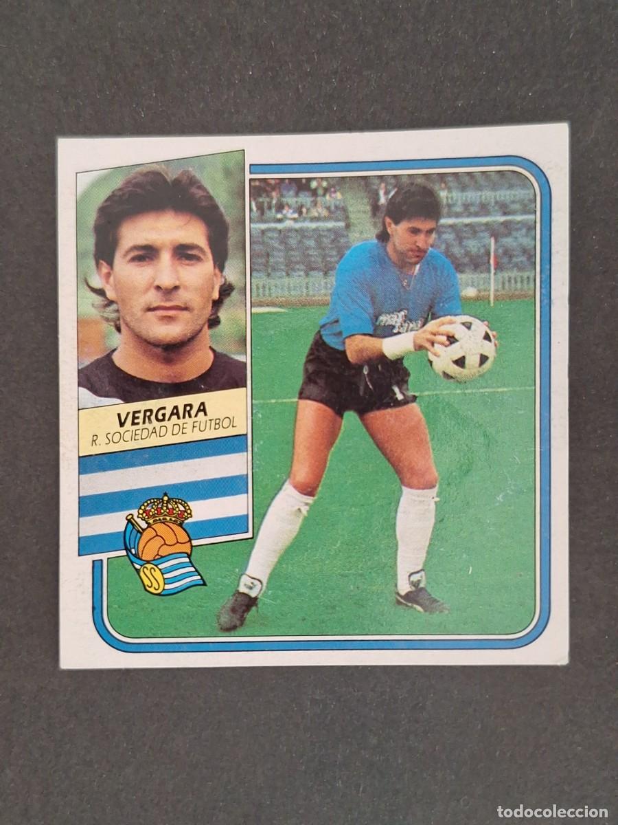 Cromos de f&uacute;tbol: L3 VERGARA REAL SOCIEDAD FICHAJE 14 LIGA ESTE 1989 1990 89 90 DESPEGADO RECUPERADO