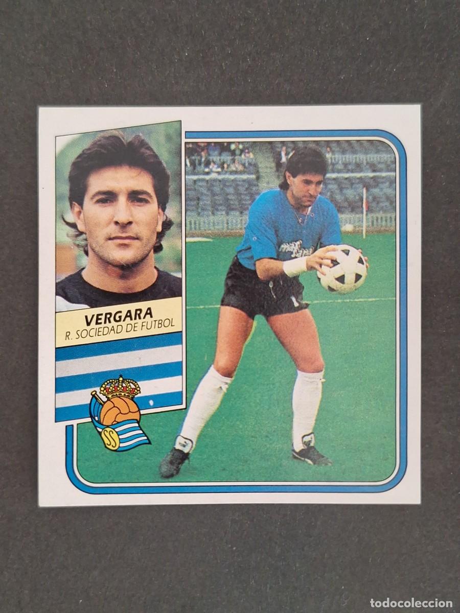 Cromos de f&uacute;tbol: L3 VERGARA REAL SOCIEDAD FICHAJE 14 LIGA ESTE 1989 1990 89 90 DESPEGADO RECUPERADO