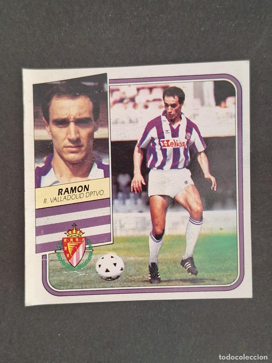 Fu&szlig;ball-Sticker: L3 RAMON REAL VALLADOLID FICHAJE 16 LIGA ESTE 1989 1990 89 90 DESPEGADO RECUPERADO