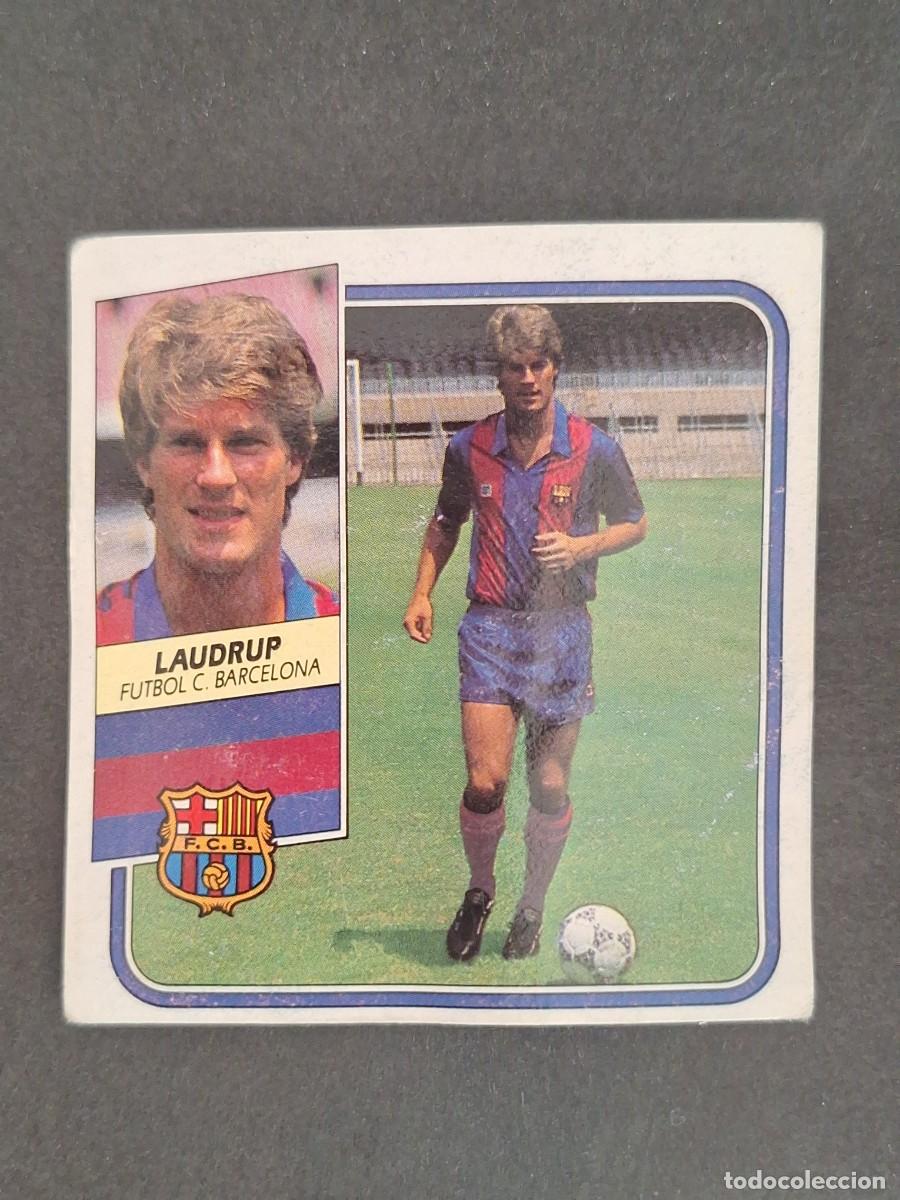 Fu&szlig;ball-Sticker: L3 LAUDRUP F. C. BARCELONA FICHAJE 18 LIGA ESTE 1989 1990 89 90 DESPEGADO RECUPERADO