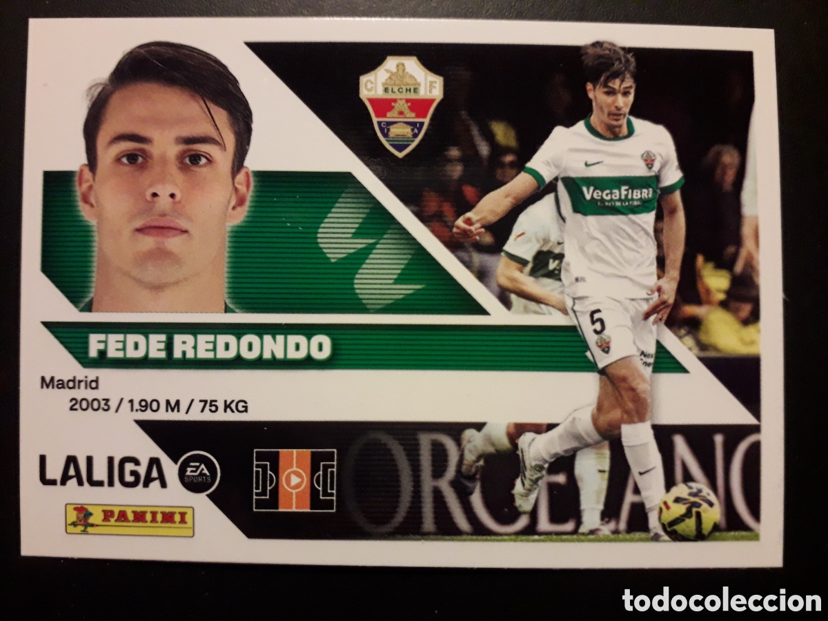 Fu&szlig;ball-Sticker: FEDE REDONDO ELCHE N&deg; 13A ED ESTE 2026 2027 26 27 SIN PEGAR PEDIDO M&Iacute;NIMO 3&euro;