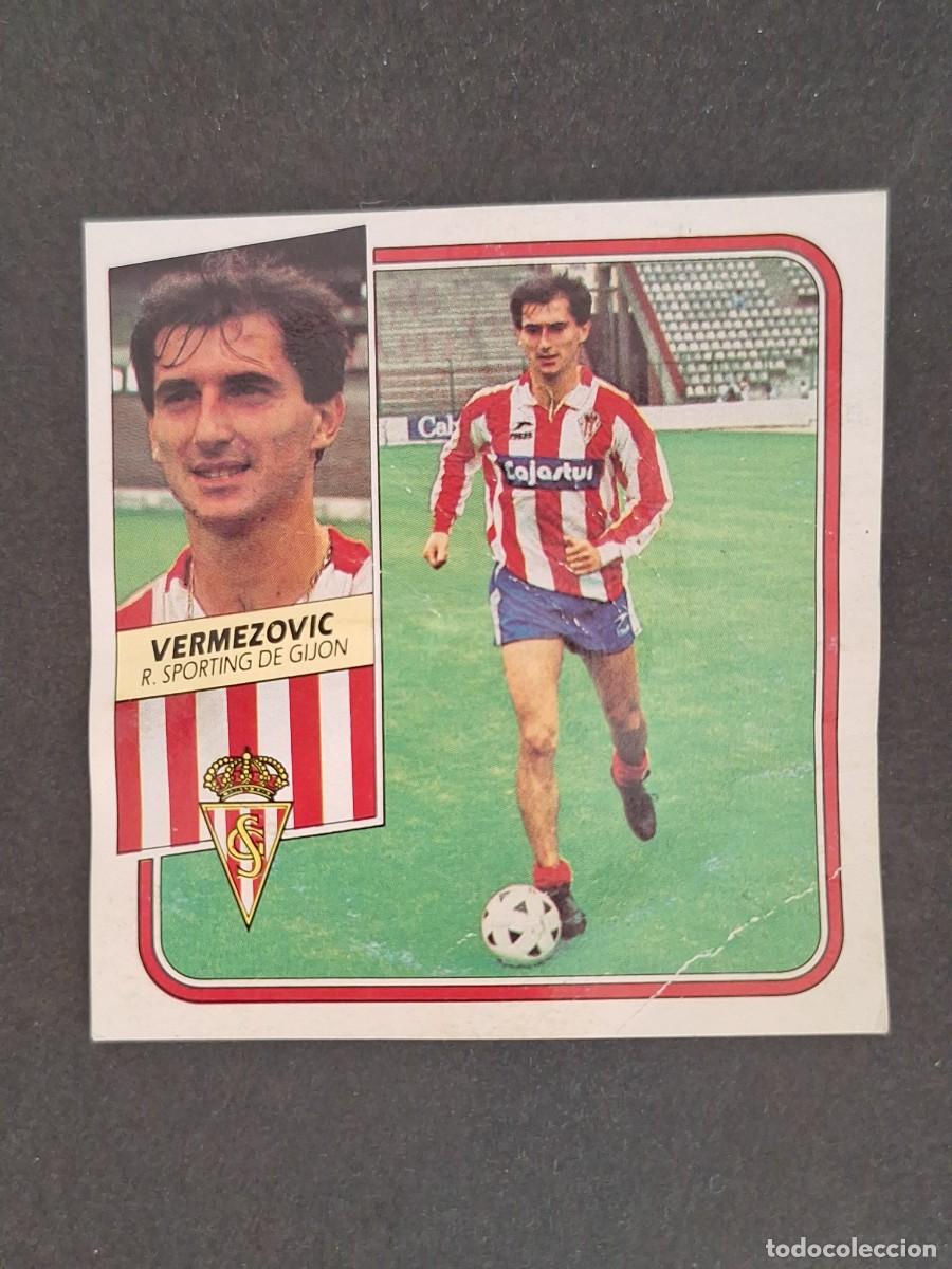 Fu&szlig;ball-Sticker: L3 VERMEZOVIC SPORTING DE GIJON FICHAJE 24 LIGA ESTE 1989 1990 89 90 DESPEGADO RECUPERADO