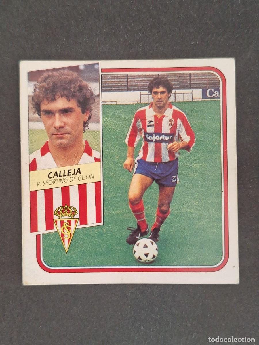 Fu&szlig;ball-Sticker: L3 CALLEJA SPORTING DE GIJON FICHAJE 25 LIGA ESTE 1989 1990 89 90 DESPEGADO RECUPERADO