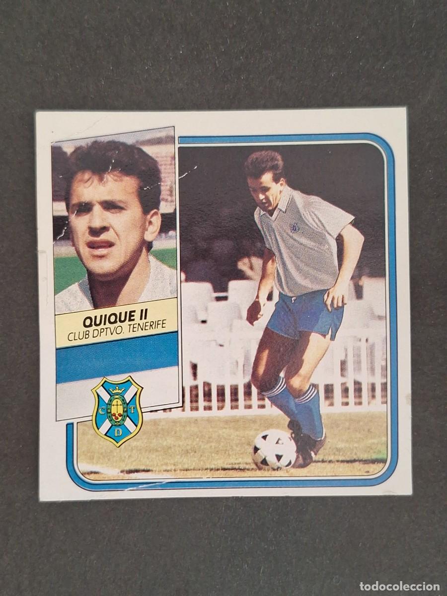 Fu&szlig;ball-Sticker: L3 QUIQUE II C. D. TENERIFE FICHAJE 26 LIGA ESTE 1989 1990 89 90 DESPEGADO RECUPERADO
