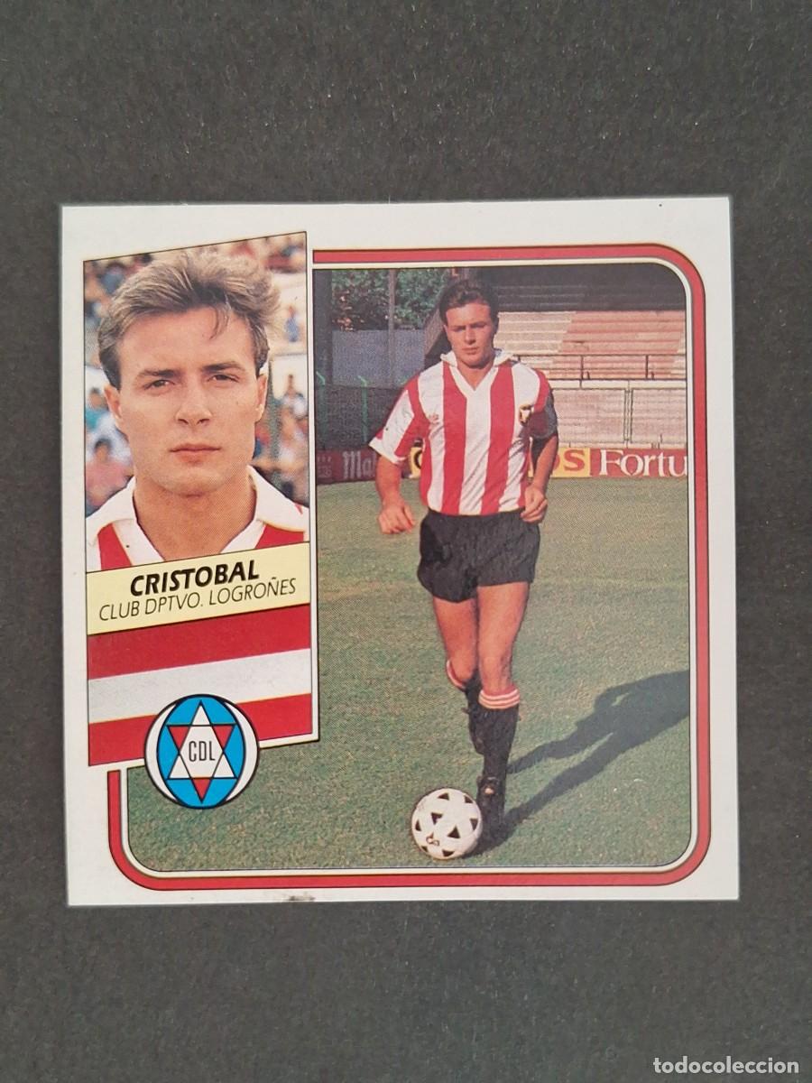 Fu&szlig;ball-Sticker: L3 CRISTOBAL C. D. LOGRO&Ntilde;ES FICHAJE 28 LIGA ESTE 1989 1990 89 90 DESPEGADO RECUPERADO