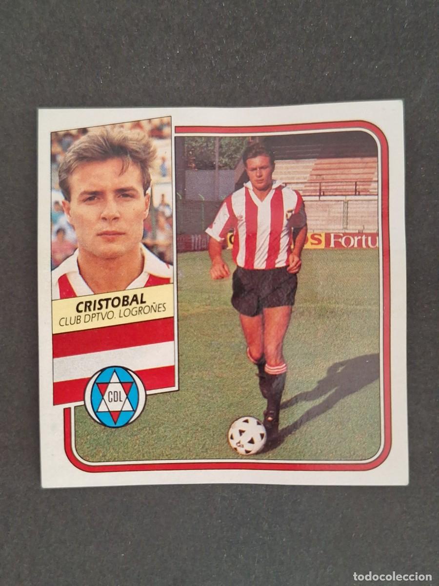Fu&szlig;ball-Sticker: L3 CRISTOBAL C. D. LOGRO&Ntilde;ES FICHAJE 28 LIGA ESTE 1989 1990 89 90 DESPEGADO RECUPERADO