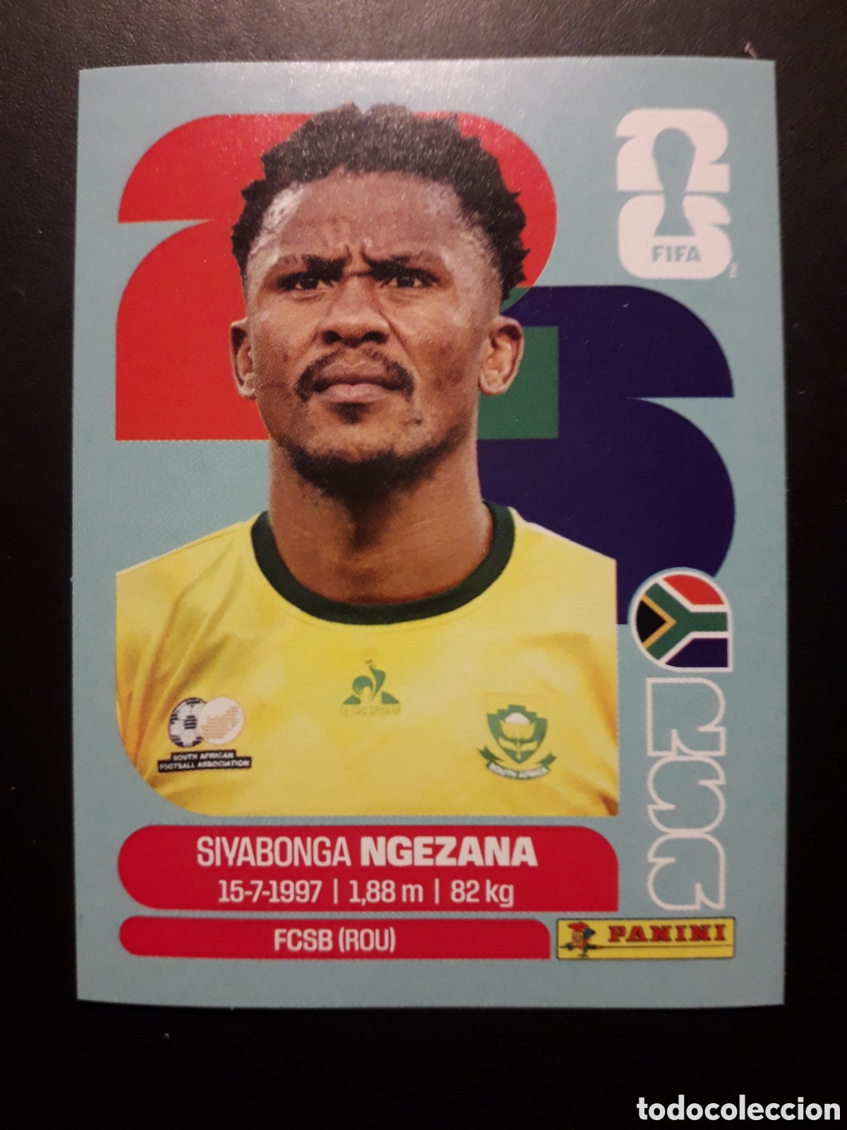 Cromos de f&uacute;tbol: NGEZANA SUD&Aacute;FRICA RSA 8 MUNDIAL F&Uacute;TBOL 2026 FIFA WORLD CUP PANINI SIN PEGAR PEDIDO M&Iacute;NIMO 3&euro;.