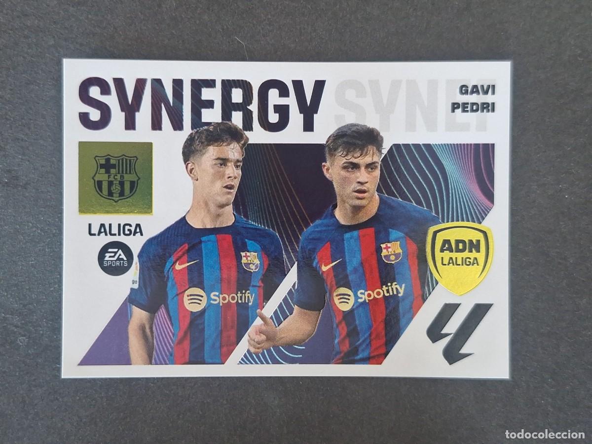 Cromos de f&uacute;tbol: L2 GAVI - PEDRI F. C. BARCELONA ADN SYNERGY LIGA ESTE 2023 2024 23 24 NUNCA PEGADO SIN PEGAR