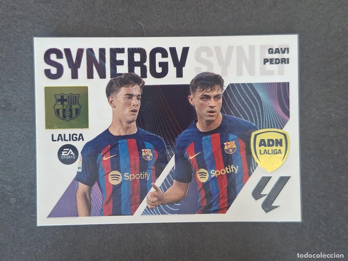 Cromos de f&uacute;tbol: L2 GAVI - PEDRI F. C. BARCELONA ADN SYNERGY LIGA ESTE 2023 2024 23 24 NUNCA PEGADO SIN PEGAR