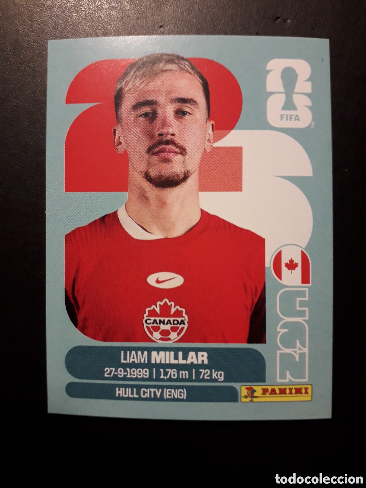 Cromos de f&uacute;tbol: MILLAR CANAD&Aacute; CAN 18 MUNDIAL F&Uacute;TBOL 2026 FIFA WORLD CUP PANINI SIN PEGAR PEDIDO M&Iacute;NIMO 3&euro;