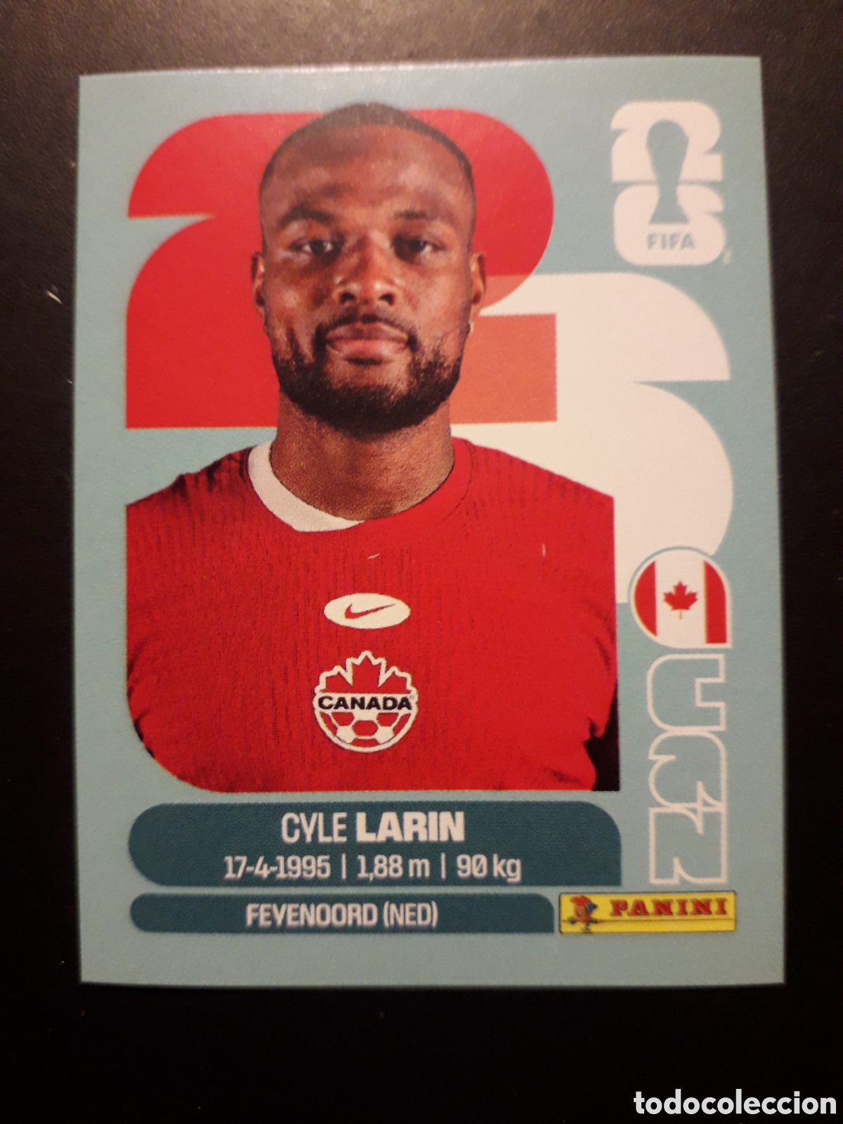 Cromos de f&uacute;tbol: LARIN CANAD&Aacute; CAN 19 MUNDIAL F&Uacute;TBOL 2026 FIFA WORLD CUP PANINI SIN PEGAR PEDIDO M&Iacute;NIMO 3&euro;.