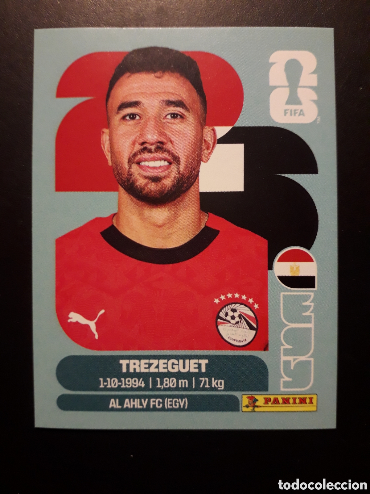 Cromos de f&uacute;tbol: TREZEGUET EGIPTO EGY 19 MUNDIAL F&Uacute;TBOL 2026 FIFA WORLD CUP PANINI SIN PEGAR PEDIDO M&Iacute;NIMO 3&euro;