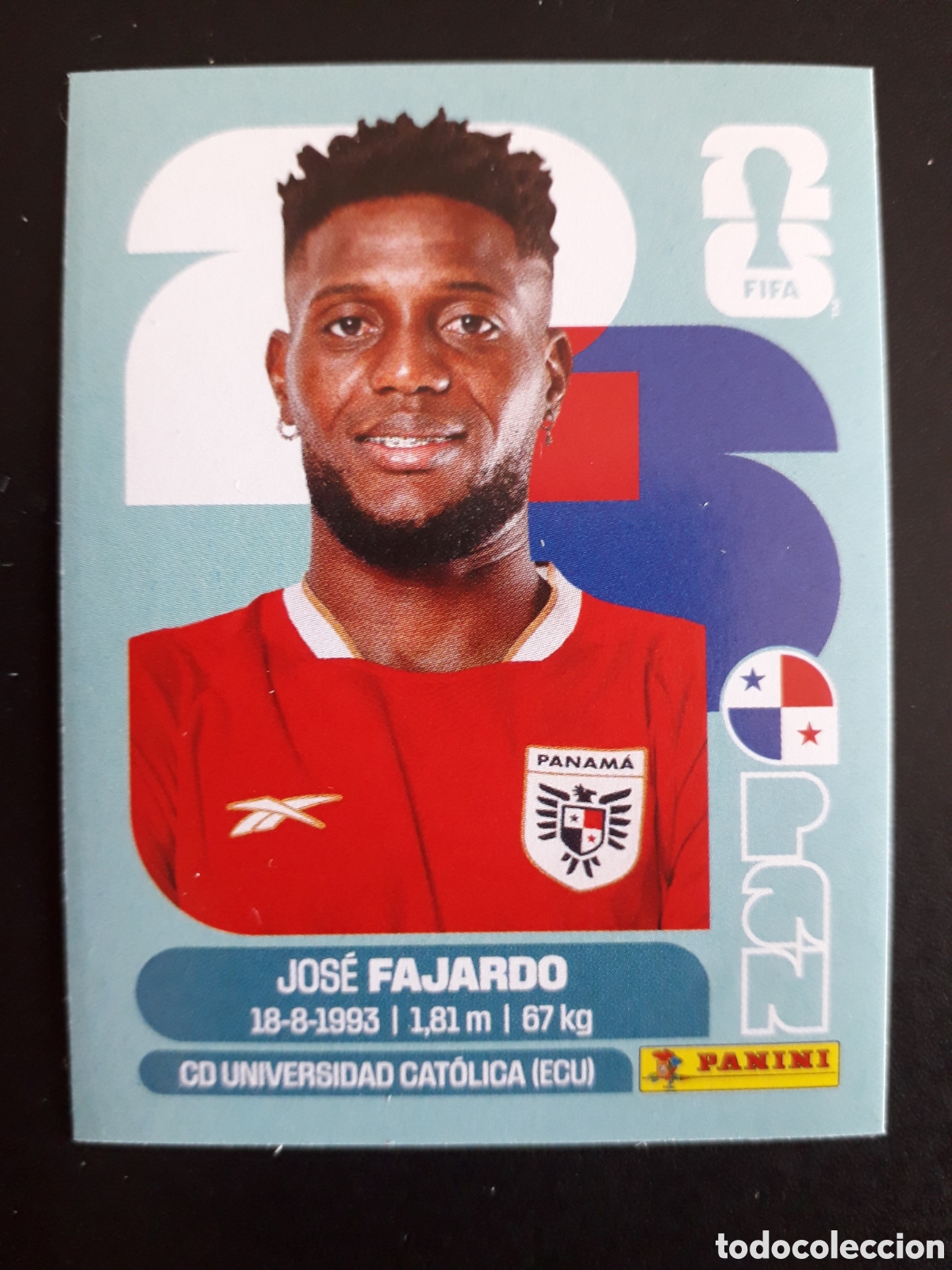 Cromos de f&uacute;tbol: FAJARDO PANAM&Aacute; PAN 17 MUNDIAL F&Uacute;TBOL 2026 FIFA WORLD CUP PANINI SIN PEGAR PEDIDO M&Iacute;NIMO 3&euro;