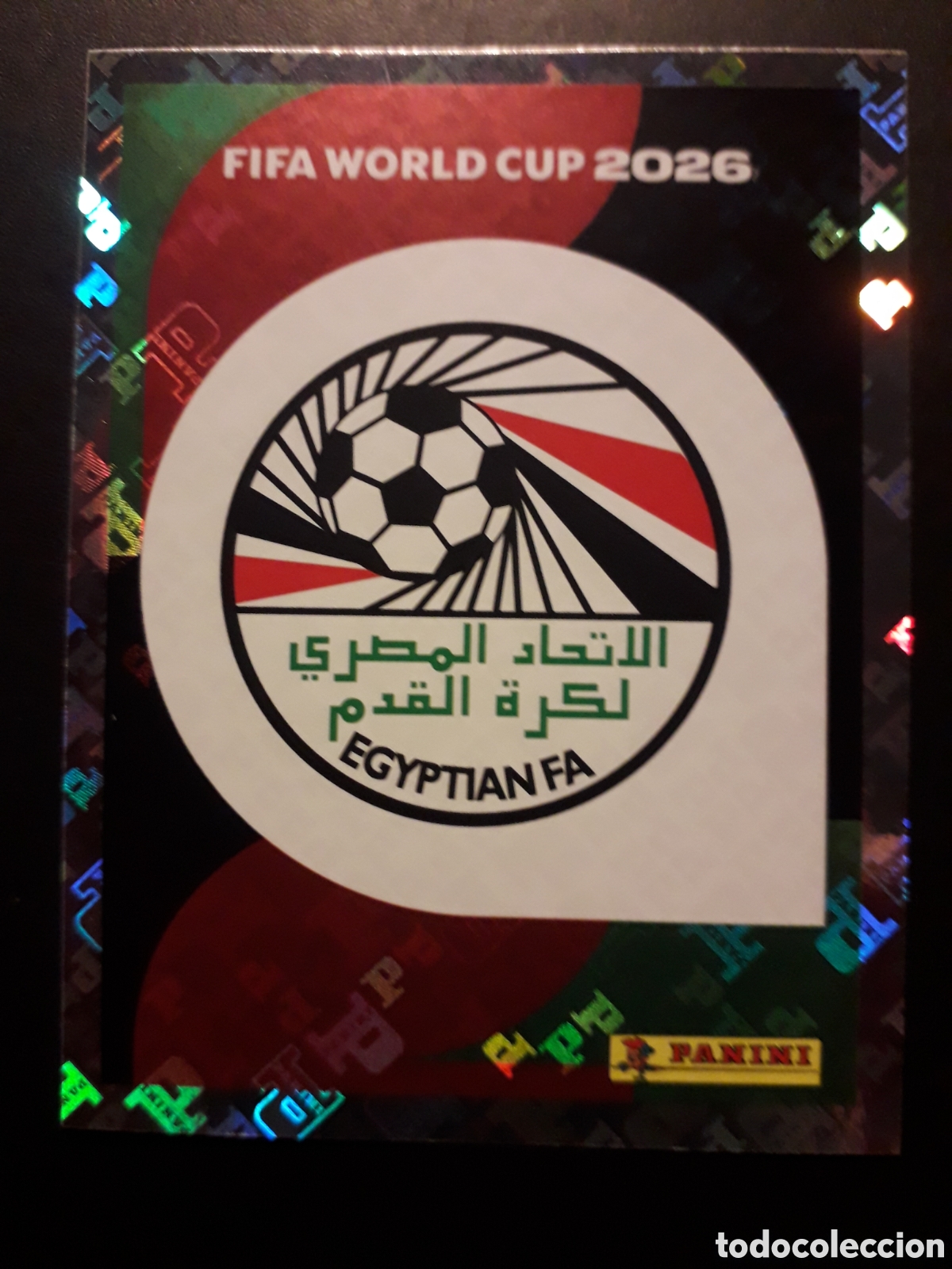 Cromos de f&uacute;tbol: ESCUDO EGIPTO EGY 1 MUNDIAL F&Uacute;TBOL 2026 FIFA WORLD CUP PANINI SIN PEGAR PEDIDO M&Iacute;NIMO 3&euro;