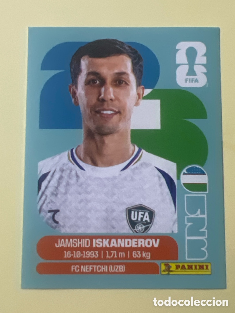 Cromos de f&uacute;tbol: C3254. CROMO FIFA WORLD CUP 2026. PANINI. JAMSHID ISKANDEROV. UZB 12
