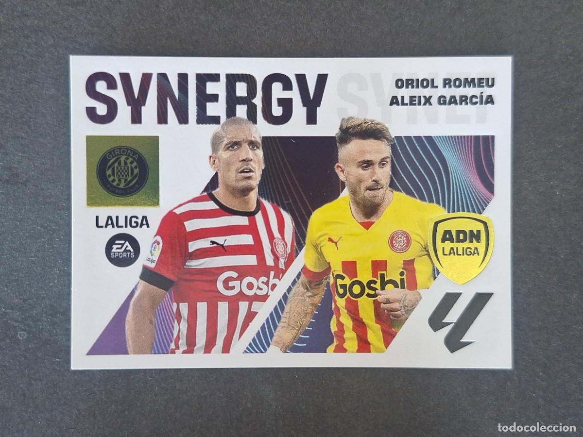Cromos de f&uacute;tbol: L2 ORIOL ROMEU - ALEIX GARCIA GIRONA F. C. ADN SYNERGY LIGA ESTE 2023 2024 23 24 NUNCA PEGADO