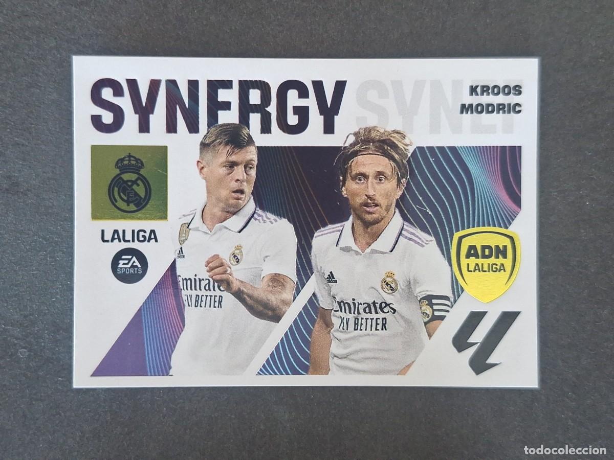 Cromos de f&uacute;tbol: L2 KROOS - MODRIC REAL MADRID ADN SYNERGY LIGA ESTE 2023 2024 23 24 NUNCA PEGADO SIN PEGAR